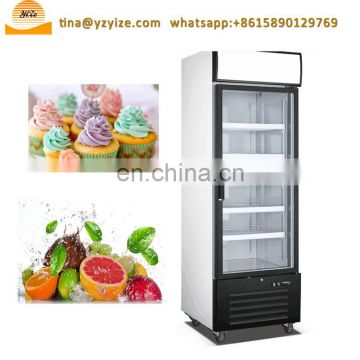 Fan Cooling System Commercial Glass Door Chiller Frezzer