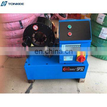 SP32=P20 hydraulic hose crimping machine SP32 hydraulic hose crimper machine with 9 mould