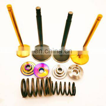 Forged Process Quality INTAKE EXHAUST VALVE SET 32V FOR Toyota LEXUS LX470 UZJ100R 2UZ-FE 1UZ 3UZ 4.7L V8 Gold Ti Retainers