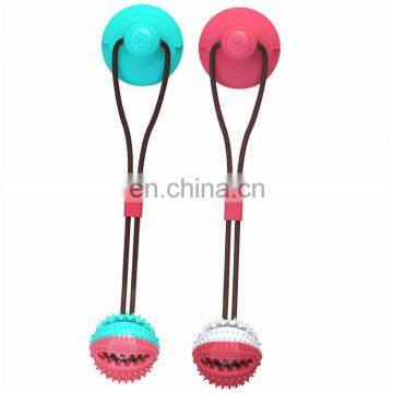 Multifunction Pet Molar Bite Toy Food Dispensing Suction Cup Dog Toy photo-2