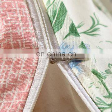 2020 Factory Direct Supply Custom Design Reactive Printing Floral Luxury Small MOQ Washed Cotton Fabric 4pcs Comfort Bedding Set photo-5