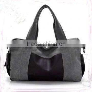 2016 Wholesale Large Capacity Unisex Leisure Canvas Travel Bag Backpack Shoulder Messenger Bag photo-3