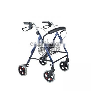 The cheapest price Lightweight Portable Walking Aid Rollator Walker with Seat and Footrest