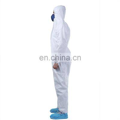 Safety Clothes Paint Spraying Powder Coating Industrial Disposable Type 5 6 Microporous Coverall photo-3