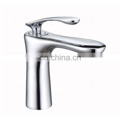 Brushed Nickle Zinc Alloy Basin Faucet Deck Mounted Wash Bathroom Tap