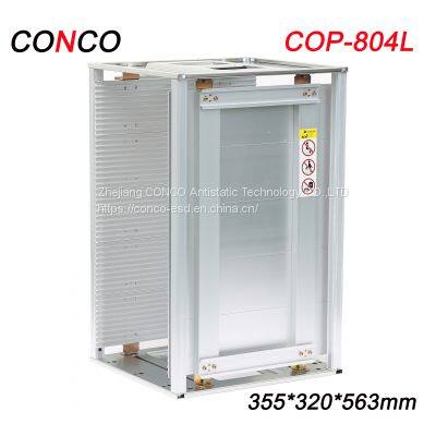 Heat-resistance Anti-static ESD Aluminium adjustable PCB magazine rack SMT transport pcb storage rack