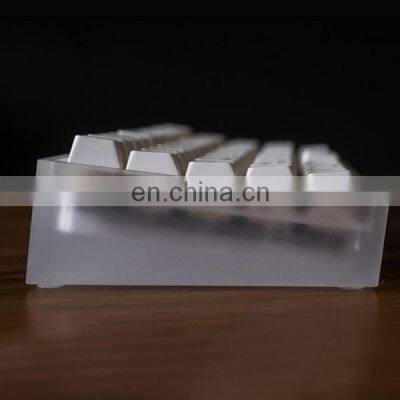 China factory rapid clear cnc machining custom acrylic polycarbonate keyboard