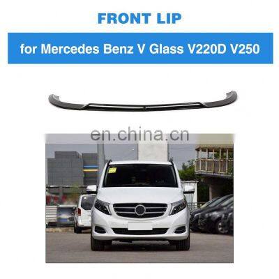 M Style V Glass Carbon Fiber Front Spoiler for Mercedes Benz V220D V250 photo-5