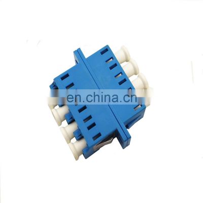 Quad LC UPC Single Mode Fiber Optic Connector Flange Adapter Coupler