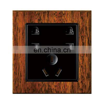 Type 86 AU Standard 7 pin Wall Socket Thick Solid Wood Panel Socket And Switches Electrical 16A