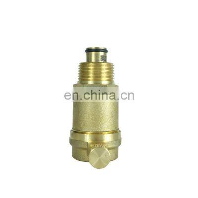 high quality brass copper  pull handle manual female thread bps exhaust valve