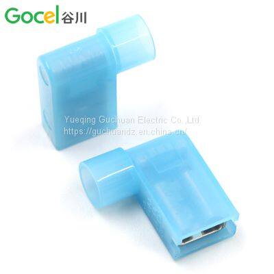 Flag-shaped 6.3 Plug Spring Nylon Flag-type Female Insulated Connector Straight-angled Cold-pressed Terminal FLDNY2-250 photo-2