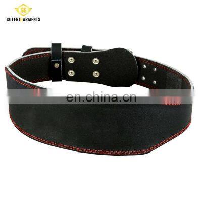 Weightlifting Belt Cowhide Leather Men Lumbar Protection Gym Fitness Training Weight Lifting Belts photo-2