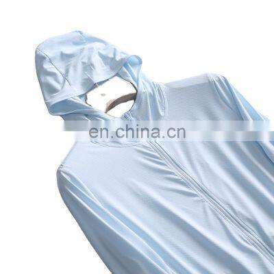 Clothing wholesale custom summer new elastic breathable jacket hooded UV protection sunscreen clothing