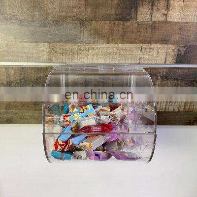 Retail Candy Store Plastic Wall Mounted Bulk Sweet Dispenser Slatwall Acrylic Candy Bins photo-2