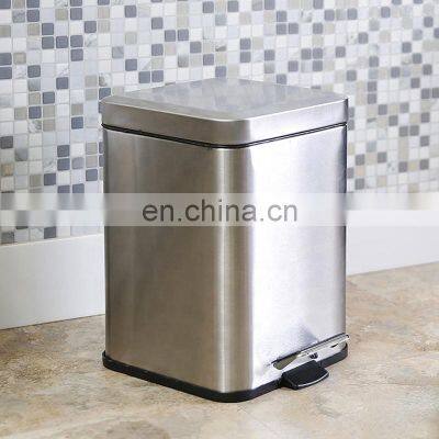 Популярный большой мусорный контейнер для переработки с большим объемом, контейнер для отходов из нержавеющей стали, двойной мусорный бак с педалью photo-2