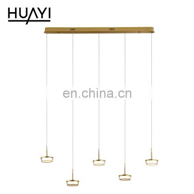 HUAYI Artistic Style Indoor Bedroom Hotel Decoration Hanging LED Crystal Chandelier Pendant Light