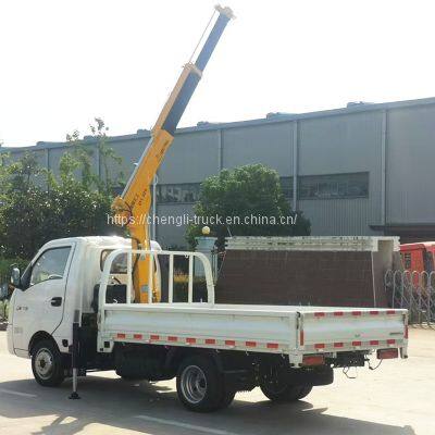 Low Price Mini Truck Mounted Crane 1.3ton 1.8 Ton Telescopic or Kunckle Boom Crane photo-2