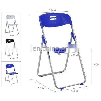 Cheap Portable Meeting Room Plastic Office Chair Backrest Foldable Study School Writing Desk Training Folding Chair