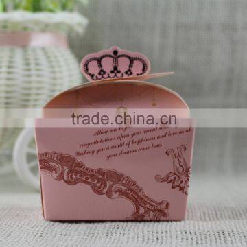 2015 Hot Sales Elegant Pink Paper Chinese New Year Candy Box