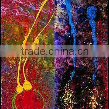 Graceful Glass Abstract Art deco Oil Paintings