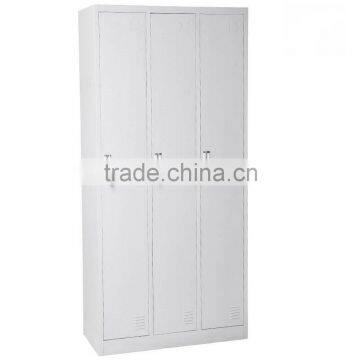 Ready to Assemble Knock Down Metal 3 Door Single Tier Full Length Lockers photo-2