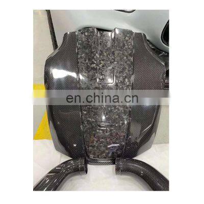 High Quality High Strength Perfect Fitment Aerodynamic Carbon Fiber Air Engine Intake Cold Air Intake Kit For BENZ AMG GT 4.0T