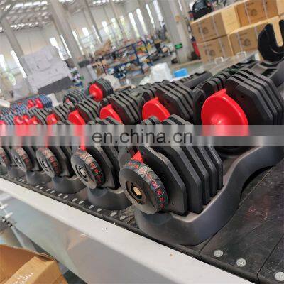 Adjustable Dumbbell Set 25KG Metal Customized Weightlifting Workout Blue Orange Blue Colorful Adjustable Dumbbell photo-5