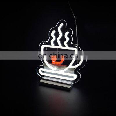 Drop Shipping Wall Mounted Hanging Neon Light Custom LED Decorative Led Logo Sign Led Neon Lights Coffee Shop Custom Neon Sign