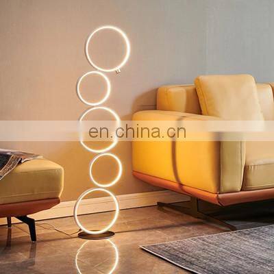 Nordic Shelf Standing Contemporary Smart Modern Tripod Corner Art Interior Decoration LED Floor Lamp