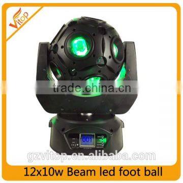 Best price dj foot ball stage light12*12W RGBW 4in1 led beam football moving head light