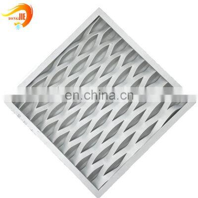 Expanded mesh ceiling tiles 20 mm thickness Aluminum PVC coated ceiling panels