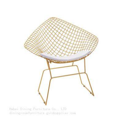 Iron Wire Armchair with Hollow Seat DC-W07