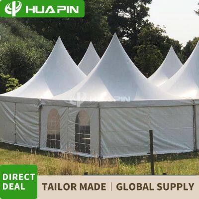 5x5m Pointed Tent Aluminum Alloy Bracket Four Foot Sunshade Tent Exhibition and Sales Event European Style Pagoda Tent photo-3