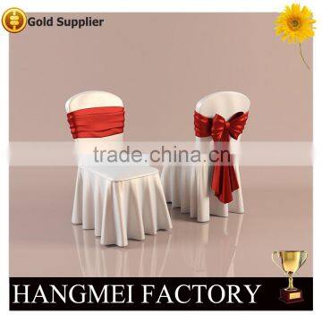 Wholesale white polyester chair cover for decoration