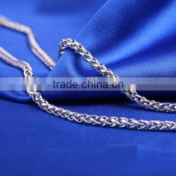 2015 Fashion Jewelry Rhodium Plated Brass Chain Twisted Necklace photo-6