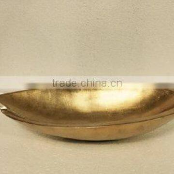 High quality best selling eco friendly lacquered metallic gold salad bowl from Viet Nam