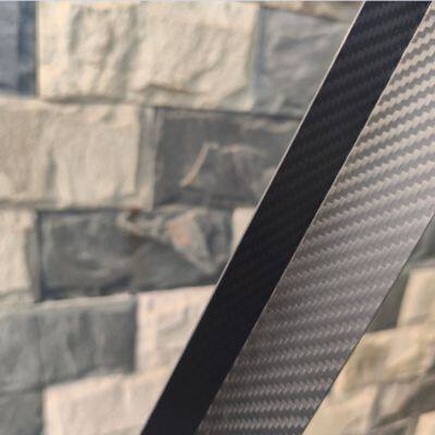 High Strength 3K Twill Matte Carbon Fiber L Shape Angle for Corner Armor