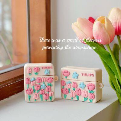Fashion Cute Cartoon Tulip Kawaii Earphone Cases for AirPods Soft Silicone for Air Pods 1 2 3 Pro Wholesale Protect Air Pods photo-6