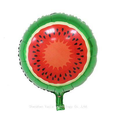 Wholesale 18-inch Fruit-shaped Aluminum Foil Balloons Watermelon Strawberry Orange for Birthday Summer Party Decor