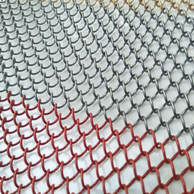 Industrial Expanded Decorative Wire Mesh Stainless Steel Woven Chain Link Ring Wire Mesh for Curtain Wall photo-5