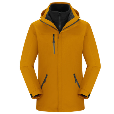 Wholesale Men's and Women's 3-in-1 Waterproof Winter Jacket Breathable Soft Zipper Sealed Red Mountaineering Outdoor Equipment photo-5