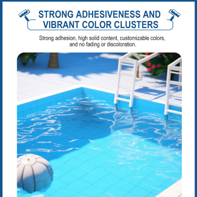 W-2301 Professional Water-based Swimming Pool Paint Wear-resistant Strong Impermeability Eco-friendly Anti-slip Waterproof Paint photo-3