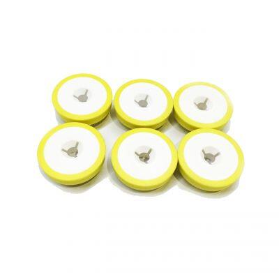 Ultra Button Round Shape Yellow Cattle Tags 30mm TPU NFC RFID Ear Tag for Goat/sleep photo-4