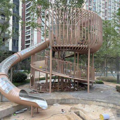 Large - Scale Combined Outdoor Slide for Kindergartens, Children's Outdoor Pirate Ship Theme Slide, Design, Production and Installation photo-2