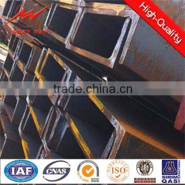 Q235 Q345 galvanized steel channel dimensions