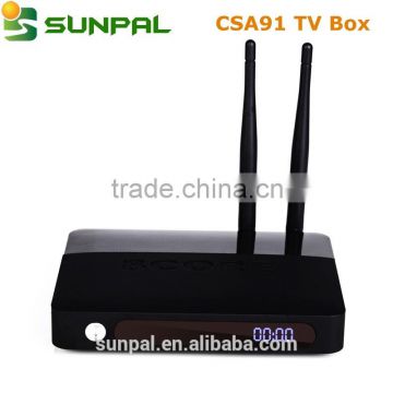 2016 Manufacturer product best price kodi 16.0 pre-installed CSA91 android tv box 4k ott tv box RK3368 Octa core tv box