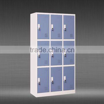 factory price gym locker metal storage cabinet 9 door locker