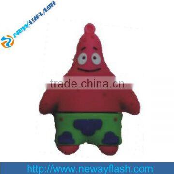 Free sample hot cartoon anime patrick star usb flash drive