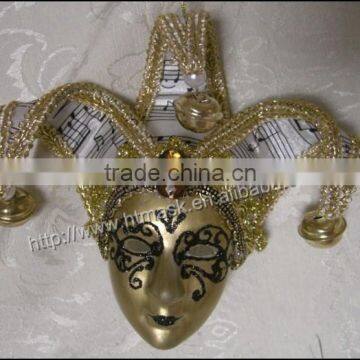 handprint decron pendant rhinestone mask